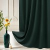 LunaLulinlk Thick Waffle Textured Shower Curtain, Dark Green - 2 of 4