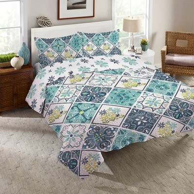 Laural Home Garden Gateway King Quilt Set