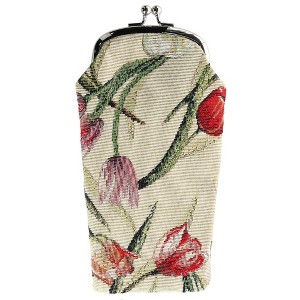 CTM Women's Tulip Print Tapestry Glasses Case - 1 of 4
