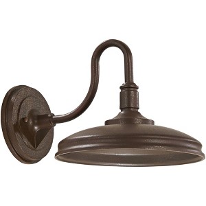 Minka Lavery Farmhouse Rustic Outdoor Barn Light Fixture Textured Bronze LED 8 3/4" for Post Exterior Deck House Porch Yard Patio - 1 of 1