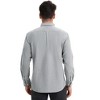 INSPIRE CHIC Men's Long Sleeve Button Down Collar Regular Fit Business Oxford Dress Shirt - 3 of 4