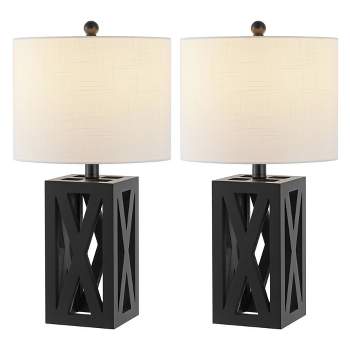 21.5" Stewart Farmhouse Wood Table Lamps (Includes LED Light Bulb) - JONATHAN Y