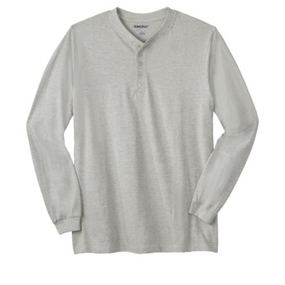 KingSize Men's Big & Tall Shrink-Less Lightweight Long Sleeve Henley