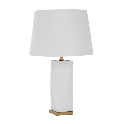 26" x 16" Contemporary Ceramic Table Lamp White - CosmoLiving by Cosmopolitan