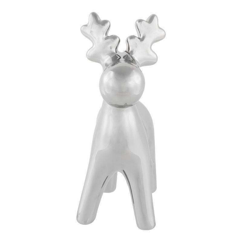 Northlight 7" Silver Ceramic Moose Christmas Figure, 2 of 6