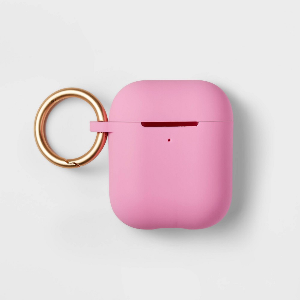 Apple AirPods Gen 1/2 Silicone Case with Clip - heyday™ Cool Pink