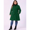 Agnes Orinda Women's Plus Size Winter Single Breasted Outfits Utility Belted Fashion Overcoats - 3 of 4