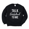 Simply Sage Market Women's Graphic Sweatshirt Talk Basketball To Me - 2 of 4