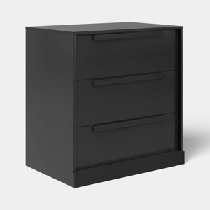 Modern 3 Drawer Dresser Black - Room Essentials : Target