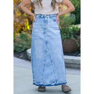 Inherit Mina Denim Maxi Skirt - 1 of 4