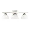 Livex Lighting Somerset 3 - Light Vanity in  Brushed Nickel - 4 of 4