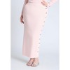ELOQUII Maxi Sweater Skirt With Button Down Placket - 3 of 4