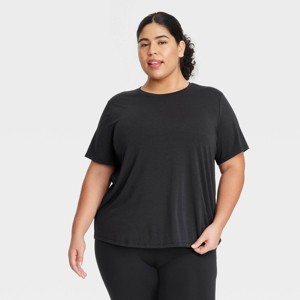 Women's Beyond Ease Crewneck Legging Friendly Short Sleeve T-Shirt - All In Motion™ - 1 of 3