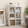 Tangkula 3-Cube Bookshelf Modern Vertical Bookcase w/ Back Guardrail & Anti-tipping Kits - 2 of 4