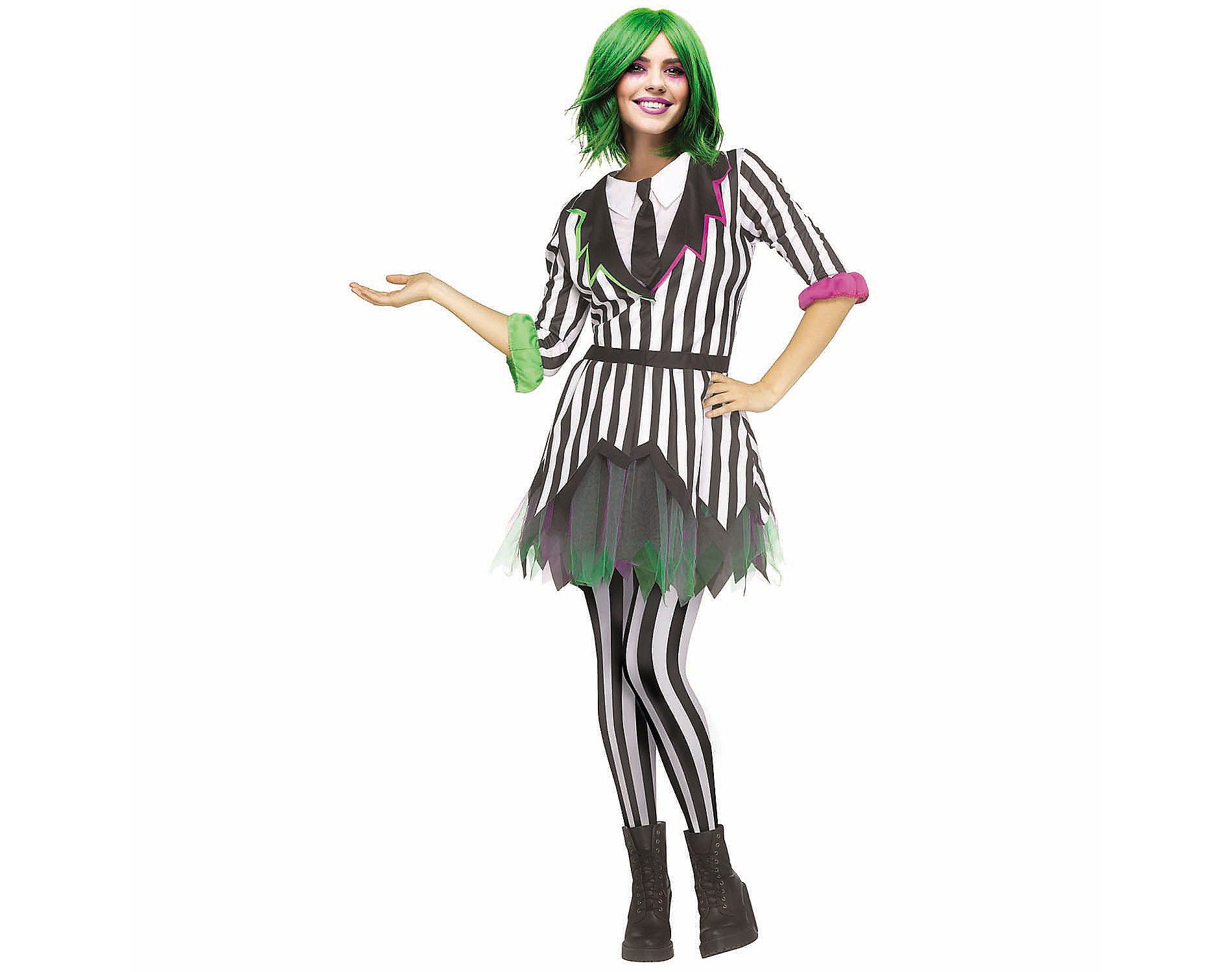 Fun World Women's Ghostly Gal Halloween Costume Dress