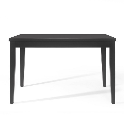 Benner Farmhouse Counter Height Wood Dining Table Black