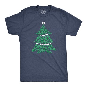 Mens Dog Paw Christmas Tree T Shirt Cute Festive Holiday Puppy Lover Tee - Crazy Dog Men's T Shirt - 1 of 4