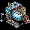 Junior's Design By Humans 8bit computer By raynoa T-Shirt - 2 of 3