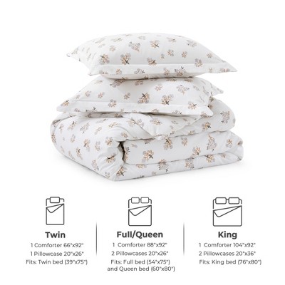 King White Down Alternative Microfiber Comforter Set
