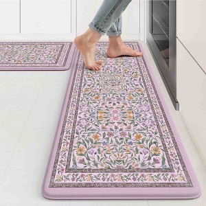 BAGOKIE Boho Anti Fatigue Kitchen Mat Set of 2 - 1 of 4