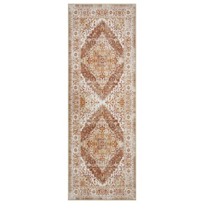 Machine Washable Vintage Area Rugs with Non Slip Rugs for Living Room Bedroom Nursery Traditional Woven Carpet Stain Resistant, Decor Office Boho