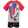 Marvel Spider-Man T-Shirt and French Terry Shorts Outfit Set Toddler to Big Kid Sizes (2T - 10-12) - 2 of 4