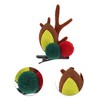 Unique Bargains Christmas Hair Clips Antlers Hairball for Christmas 2.76"x1.77" Brown 1 Pair - 3 of 4