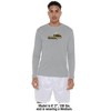 Cameron University Adult Sport Long Sleeve Shirt Primary Logo, Athletic Heather - 3 of 4