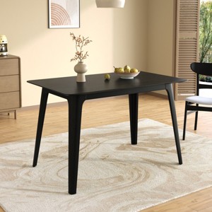 47" Mid-Century Modern Dining Table with Solid Wood Legs,Rectangular Kitchen Table for 4-Baofuwish - 1 of 4