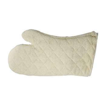 Winco Oven Mitt, Terry Cloth, Silicone Lining, 17"
