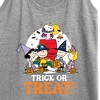 Women's - Peanuts - Trick Or Treat Moonlight Graphic Racerback Tank - 2 of 4