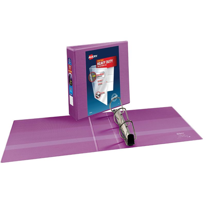 Avery 3&#34; One Touch EZD Rings 670 Sheet Capacity Heavy Duty View Binder - Orchid, 3 of 5