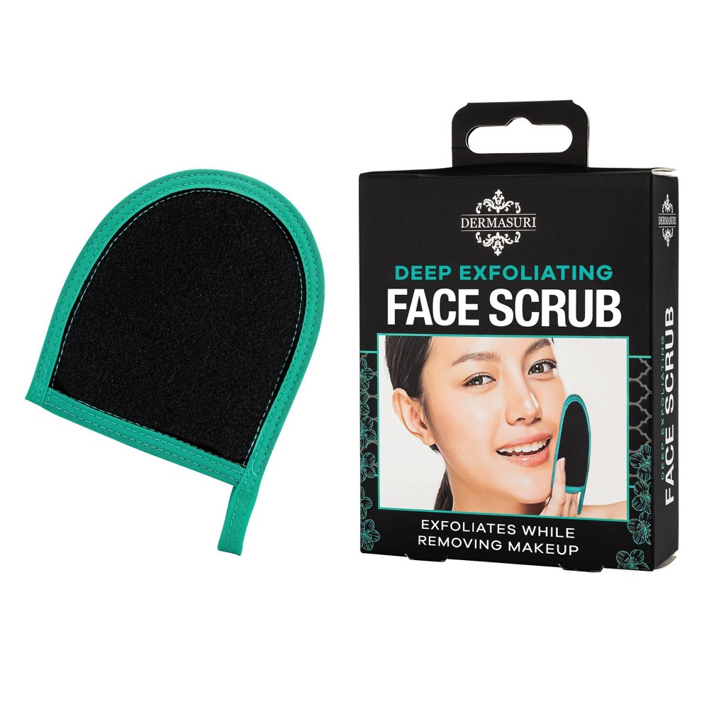 Photos - Shower Gel Dermasuri Exfoliating Face Mitt Scrub Scrubber - 1ct