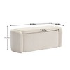 NicBex Storage Ottoman Bench,Bedroom End Bench,Storage Ottoman with Safety Hinge,Entryway Padded Footstool,Ottoman Bench for Living Room,Bedroom - 3 of 4