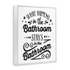 Stupell Industries What Happens In Bathroom Silly Decorated Typography Framed Giclee Art, White, 16" x 20" - 2 of 4