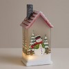 LED Lighted House with Snowman (Set of 2) - 2 of 3