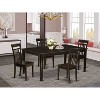 HomeStock 5-Pc Cappuccino Solid Wood Top - Dining Room Set with Leaf - Seats 4 - 2 of 4