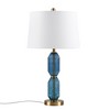 Hampton Hill 15"x26.5" Zirconia Faceted Glass Warm Soft Elegant Modern (Includes LED Light Bulb) Table Lamp - 3 of 4