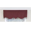 RLF Home 100% Cotton Basket Weave Regal Poly/Cotton lining Rod Pocket Valance 50" x 15" Egg Plant - 3 of 4