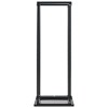 vidaXL Firewood Rack with Base Black Steel Organizer Log Holder Multi Sizes - 3 of 4