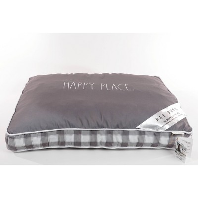 Precious Tails Rae Dunn Happy Place Orthopedic Cat and Dog Bed - Gray