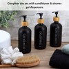 Matte Shampoo - Conditioner - Shower Gel Dispenser 17 fl oz (500ml) - 2 of 4