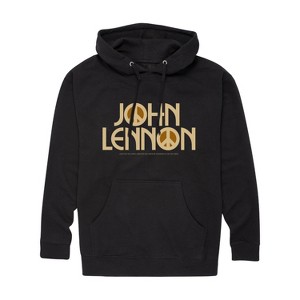 Men's - John Lennon - Peace Logo Graphic Fleece Pullover Hoodie - 1 of 4