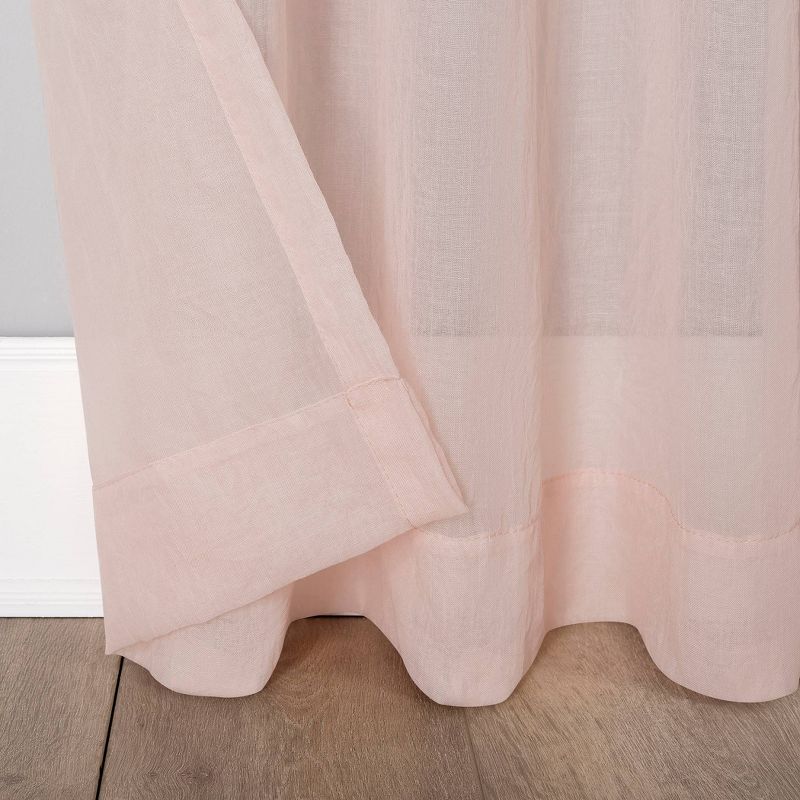 No. 918 Sheer Avril Crushed Texture Rod Pocket Curtain Panel, 5 of 15
