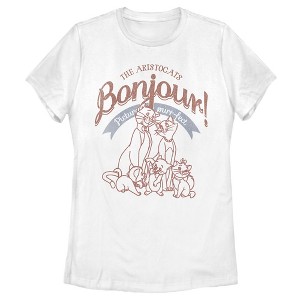 Women's Aristocats Retro Picture Purr-fect T-Shirt - 1 of 4