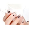 Wrapables Sparkly Black & White Flower Nail Art Sparkle Flower Nail Stickers (24 sheets) - 3 of 4