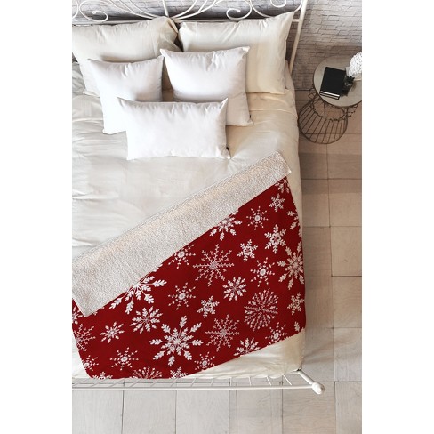 Iveta Abolina Silent Night Red Fleece Blanket - Deny Designs : Target