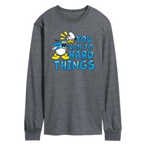 Men's - Disney - You Can Do Hard Things Long Sleeve Graphic T-Shirt - 1 of 4