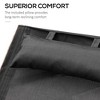 Chic Crate - Black Outdoor Chaise Lounge Chair with Breathable Sling Mesh and Comfortable Curved Design for Patio Relaxation - 4 of 4