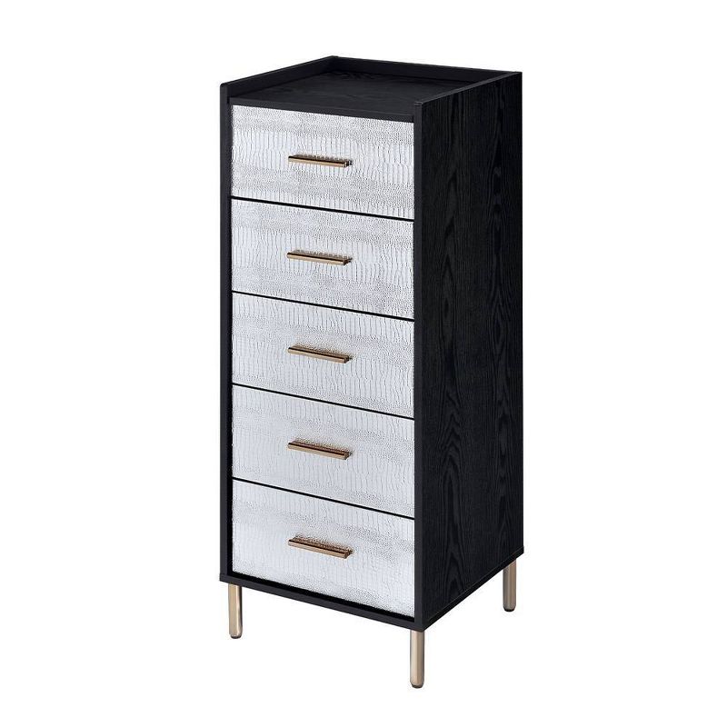 Myles 17&#34; Armoires Black/Silver and Gold - Acme Furniture, 3 of 11